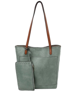 Fashion Front Pocket 2-in-1 Shopper LHU352 DENIM